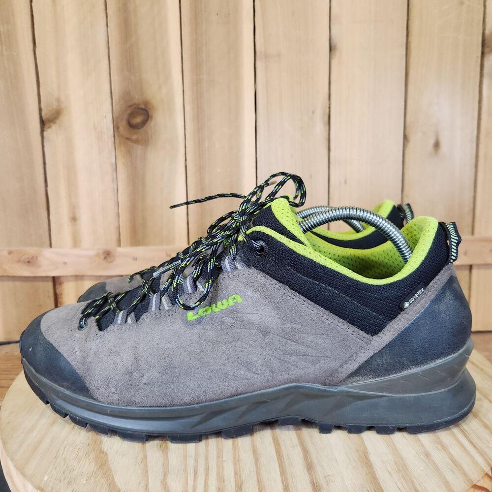 Lowa Explorer II GTX LO Gore-Tex Shoes Mens 11.5 Gray Suede Hiking Sneakers